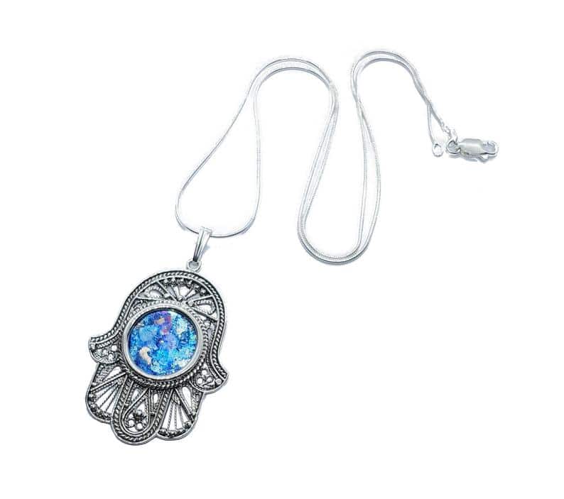 Collier Hamsa Doré Amulette Protection - Long Collier En Peau De Daim - Style Ethnique